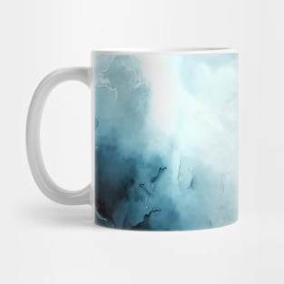 Cloudy Storm - Abstract Alcohol Ink Art Mug